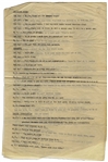 Moe Howard's 8pp. of Scripts & Notes, Circa 1940s-50s, Mostly for Three Stooges Stage Performances -- Includes ''Stooges Chorus'', ''Slapping Scene'' & Jokes -- Very Good Condition